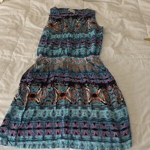 Pinky Multicolor Sleeveless Dress